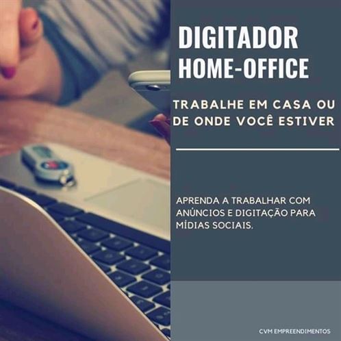 Digitador Home Office: Site Promete Pagar Até $45 POR DIA Para
